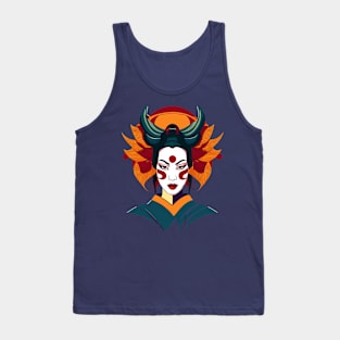 Geisha Girl Graphic Tank Top